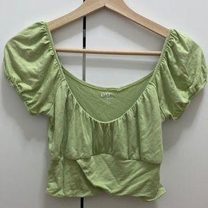 Pacsun Green Crop Top